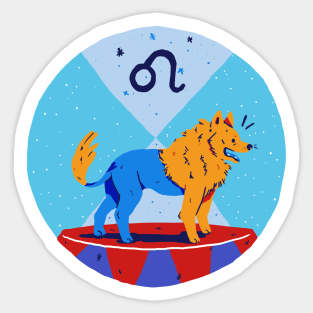 Good Boy Astrology Society - Leo Front And Back Sticker